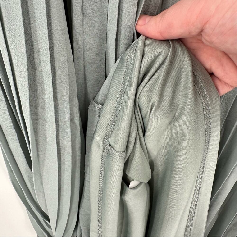 ASOS TFNC Calida Maxi Dress in sage Size US 18 - Picture 7 of 11
